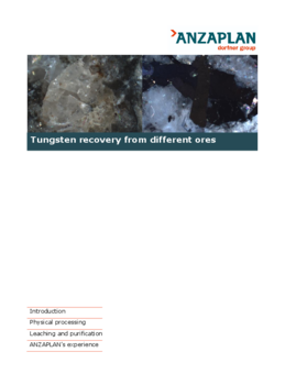Tungsten recovery from different ores